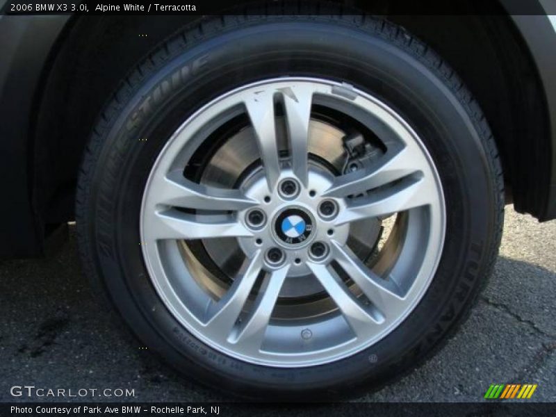 Alpine White / Terracotta 2006 BMW X3 3.0i