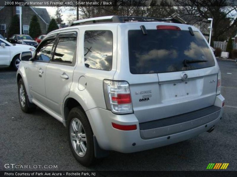 Silver Metallic / Black 2008 Mercury Mariner V6 Premier 4WD