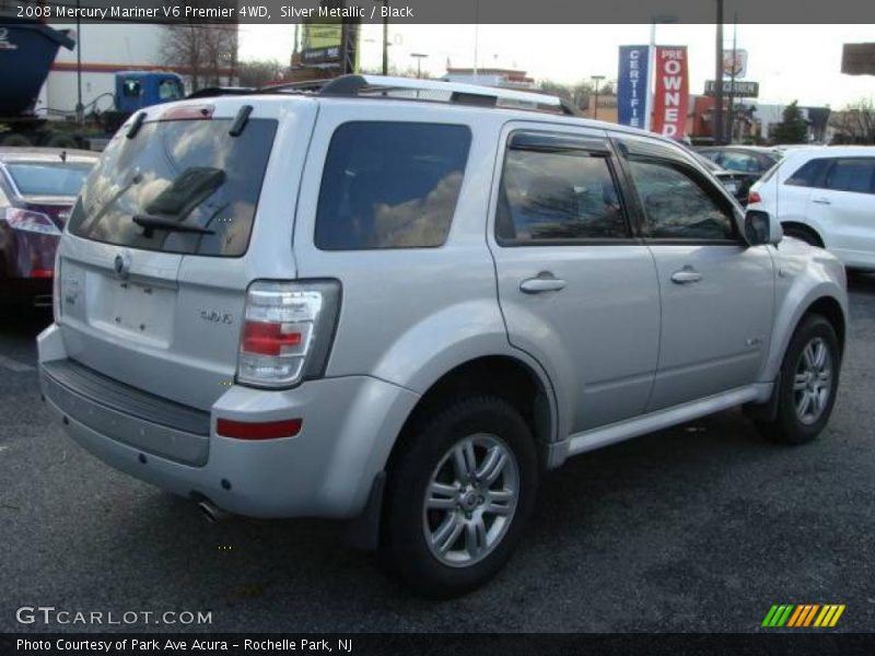 Silver Metallic / Black 2008 Mercury Mariner V6 Premier 4WD