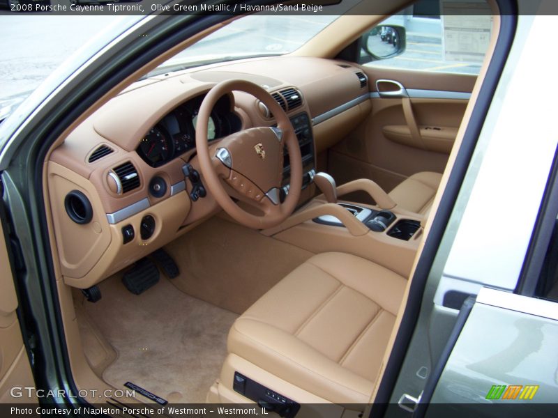 Olive Green Metallic / Havanna/Sand Beige 2008 Porsche Cayenne Tiptronic