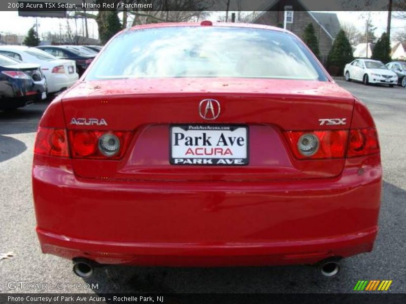 Milano Red / Parchment 2008 Acura TSX Sedan