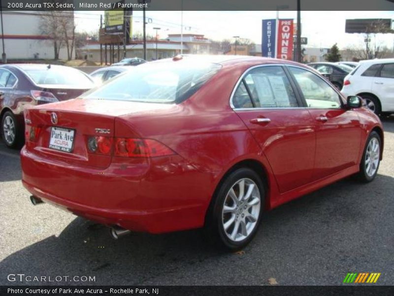 Milano Red / Parchment 2008 Acura TSX Sedan