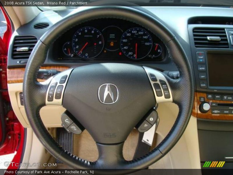 Milano Red / Parchment 2008 Acura TSX Sedan