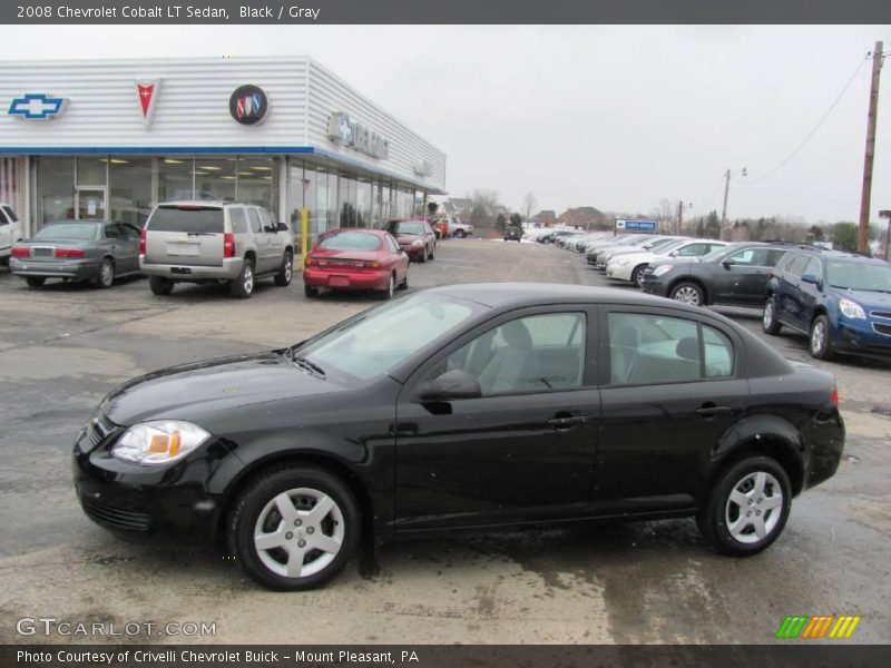 Black / Gray 2008 Chevrolet Cobalt LT Sedan