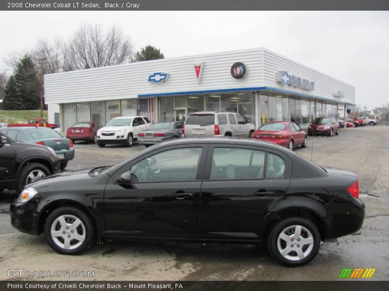 Black / Gray 2008 Chevrolet Cobalt LT Sedan