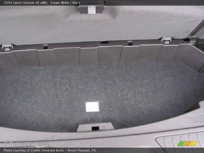 Cream White / Black 2009 Saturn Outlook XE AWD
