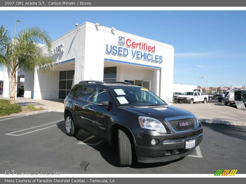 Carbon Metallic / Ebony 2007 GMC Acadia SLT