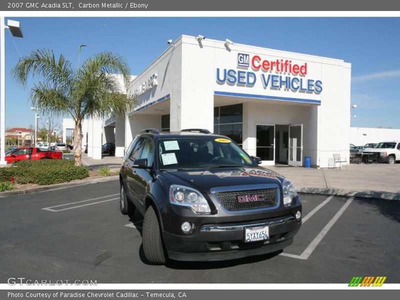 Carbon Metallic / Ebony 2007 GMC Acadia SLT