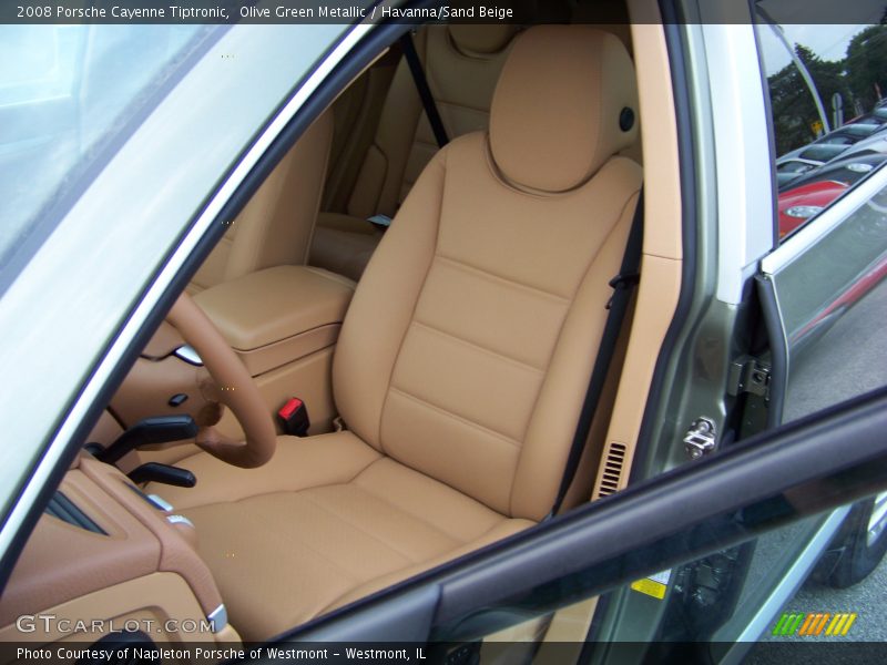 Olive Green Metallic / Havanna/Sand Beige 2008 Porsche Cayenne Tiptronic
