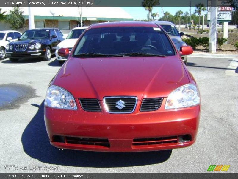 Fusion Red Metallic / Gray 2004 Suzuki Forenza S