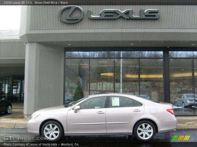 Moon Shell Mica / Black 2009 Lexus ES 350