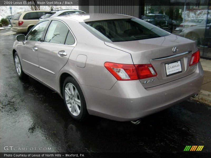 Moon Shell Mica / Black 2009 Lexus ES 350