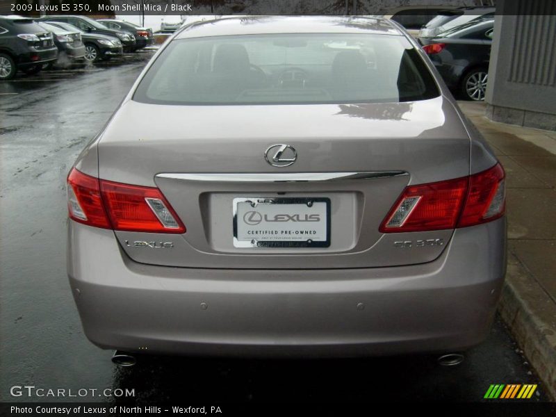 Moon Shell Mica / Black 2009 Lexus ES 350