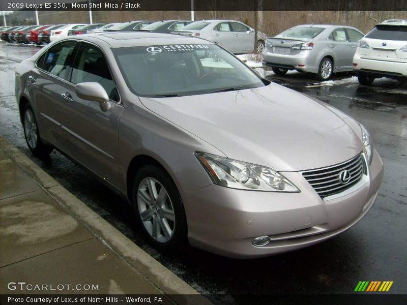Moon Shell Mica / Black 2009 Lexus ES 350