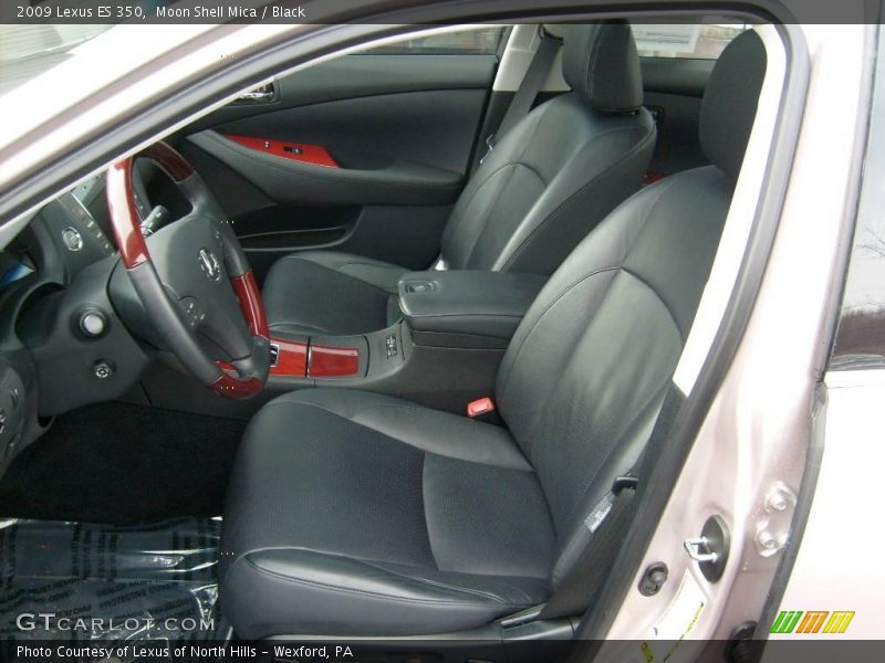 Moon Shell Mica / Black 2009 Lexus ES 350