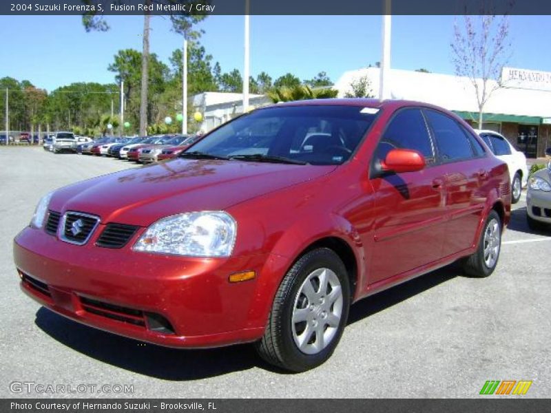 Fusion Red Metallic / Gray 2004 Suzuki Forenza S