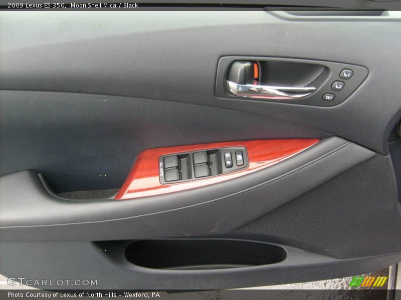 Moon Shell Mica / Black 2009 Lexus ES 350
