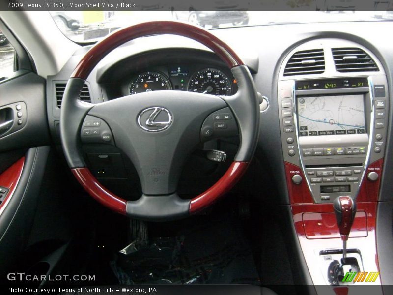 Moon Shell Mica / Black 2009 Lexus ES 350