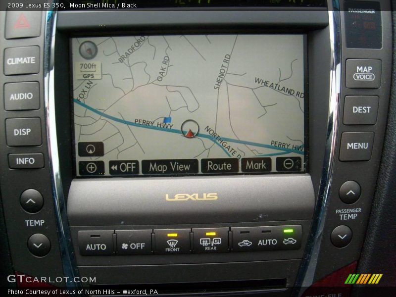 Moon Shell Mica / Black 2009 Lexus ES 350