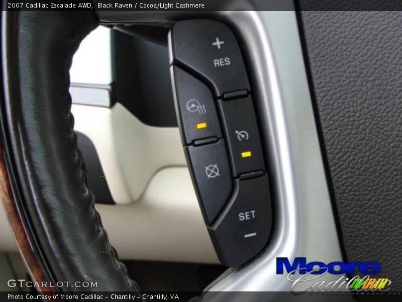 Black Raven / Cocoa/Light Cashmere 2007 Cadillac Escalade AWD