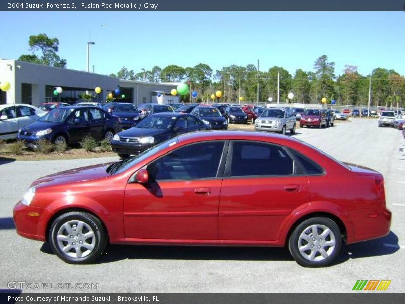 Fusion Red Metallic / Gray 2004 Suzuki Forenza S