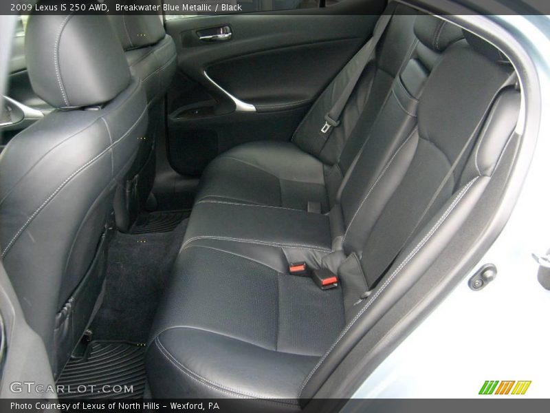 Breakwater Blue Metallic / Black 2009 Lexus IS 250 AWD