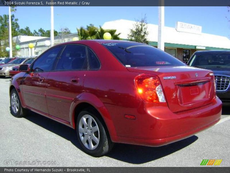Fusion Red Metallic / Gray 2004 Suzuki Forenza S