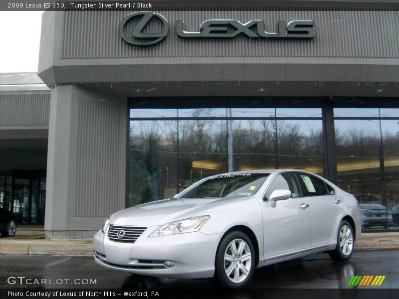Tungsten Silver Pearl / Black 2009 Lexus ES 350