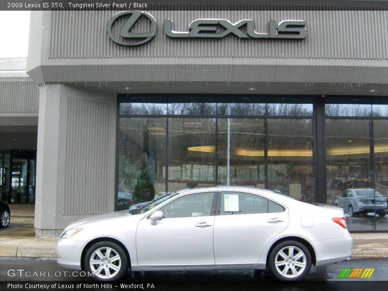 Tungsten Silver Pearl / Black 2009 Lexus ES 350