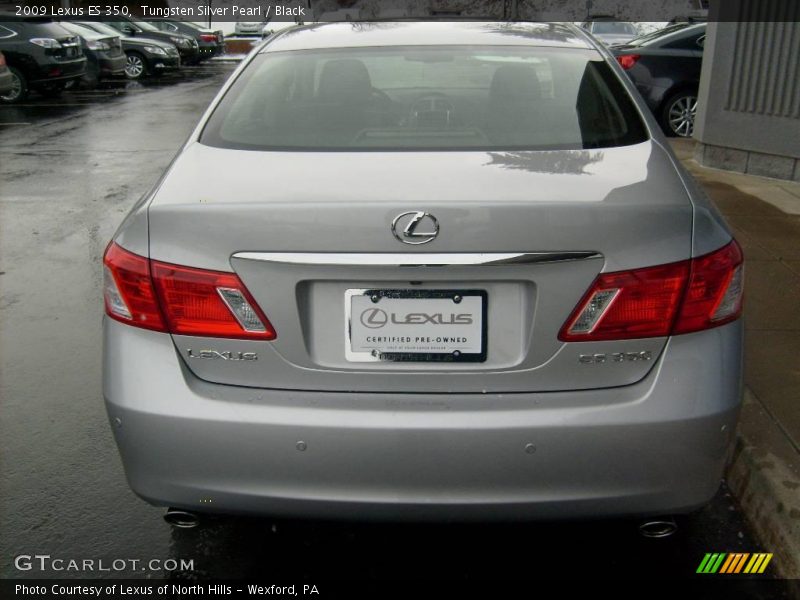 Tungsten Silver Pearl / Black 2009 Lexus ES 350