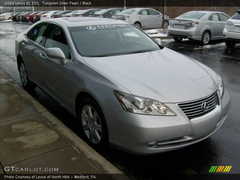 Tungsten Silver Pearl / Black 2009 Lexus ES 350