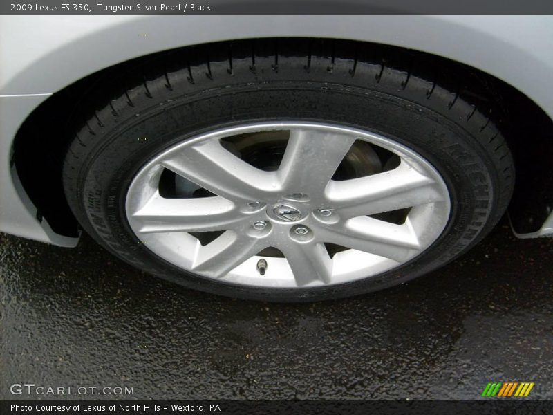 Tungsten Silver Pearl / Black 2009 Lexus ES 350