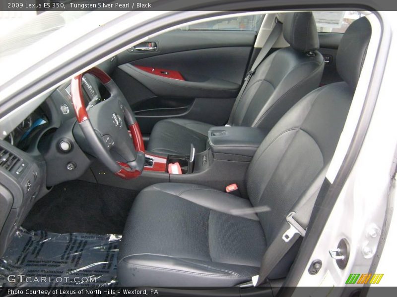 Tungsten Silver Pearl / Black 2009 Lexus ES 350