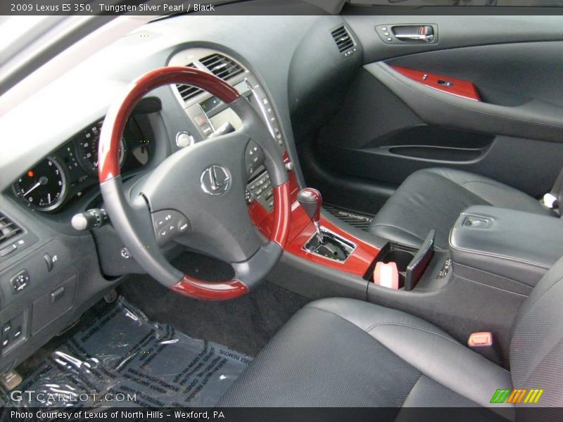 Tungsten Silver Pearl / Black 2009 Lexus ES 350