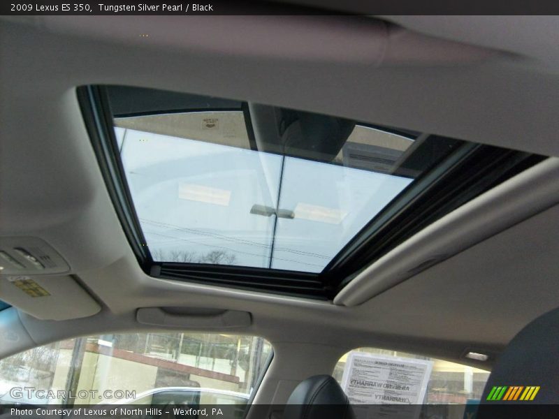 Tungsten Silver Pearl / Black 2009 Lexus ES 350