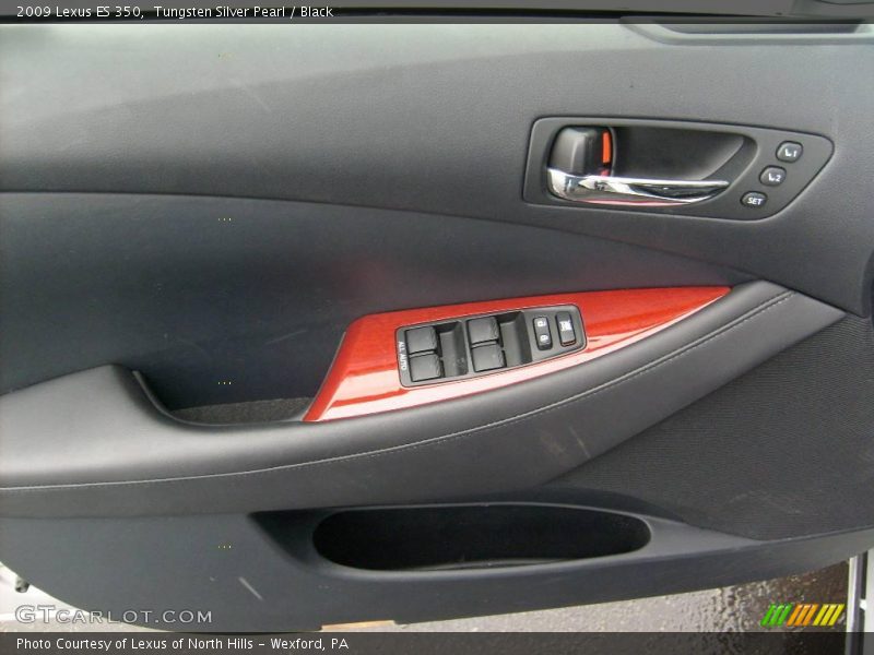Tungsten Silver Pearl / Black 2009 Lexus ES 350