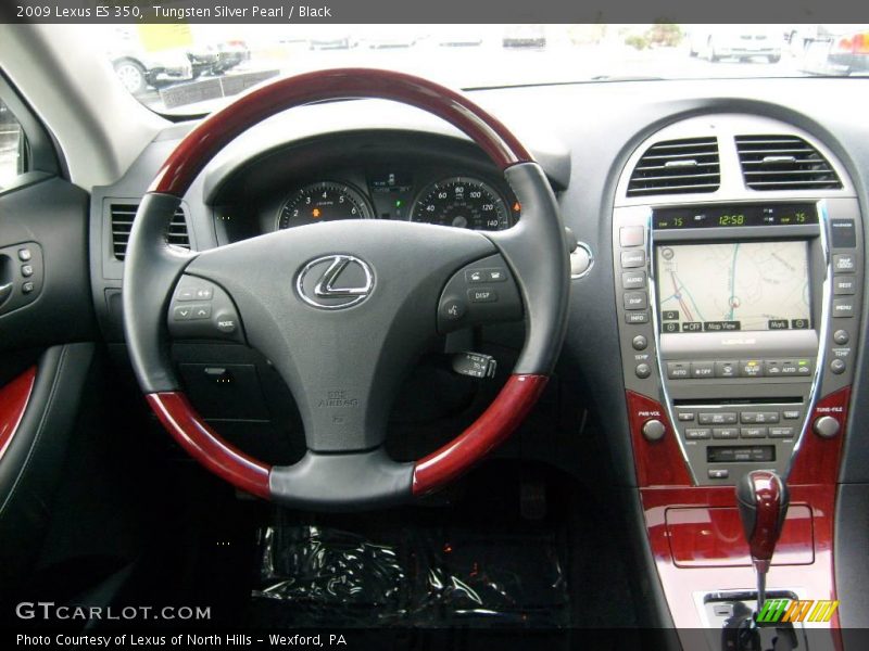 Tungsten Silver Pearl / Black 2009 Lexus ES 350
