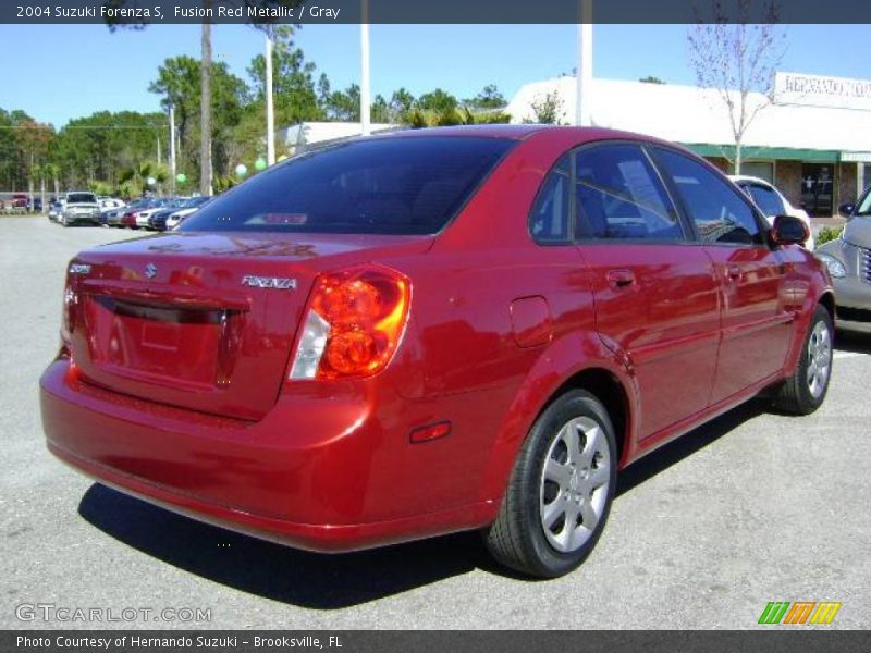 Fusion Red Metallic / Gray 2004 Suzuki Forenza S