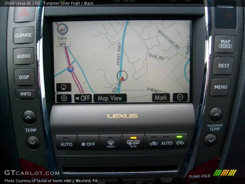 Tungsten Silver Pearl / Black 2009 Lexus ES 350