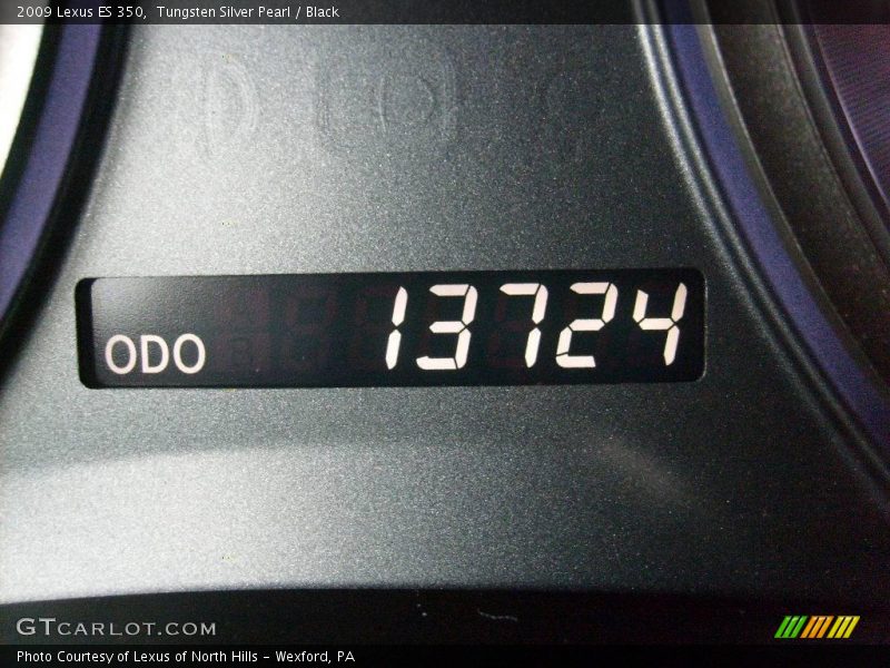 Tungsten Silver Pearl / Black 2009 Lexus ES 350