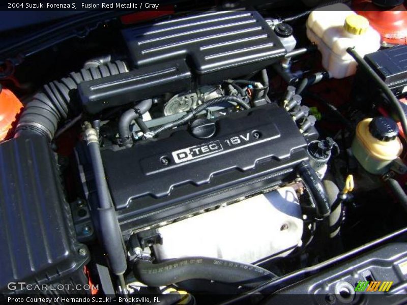 Fusion Red Metallic / Gray 2004 Suzuki Forenza S