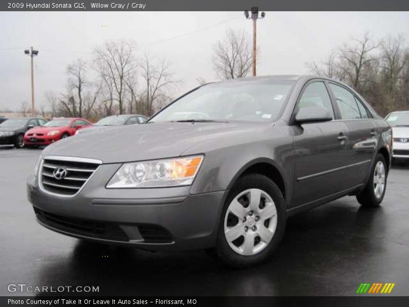 Willow Gray / Gray 2009 Hyundai Sonata GLS