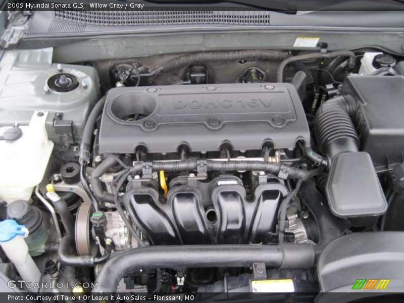 Willow Gray / Gray 2009 Hyundai Sonata GLS