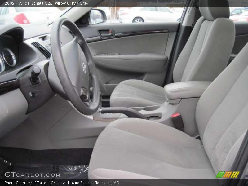 Willow Gray / Gray 2009 Hyundai Sonata GLS