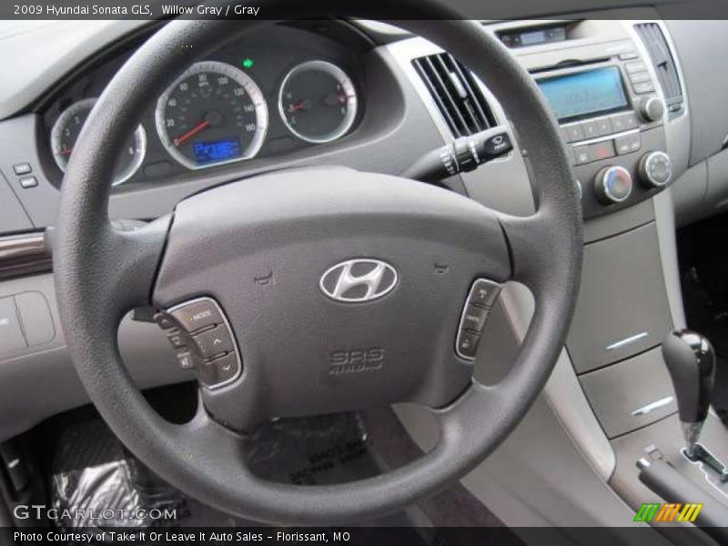 Willow Gray / Gray 2009 Hyundai Sonata GLS