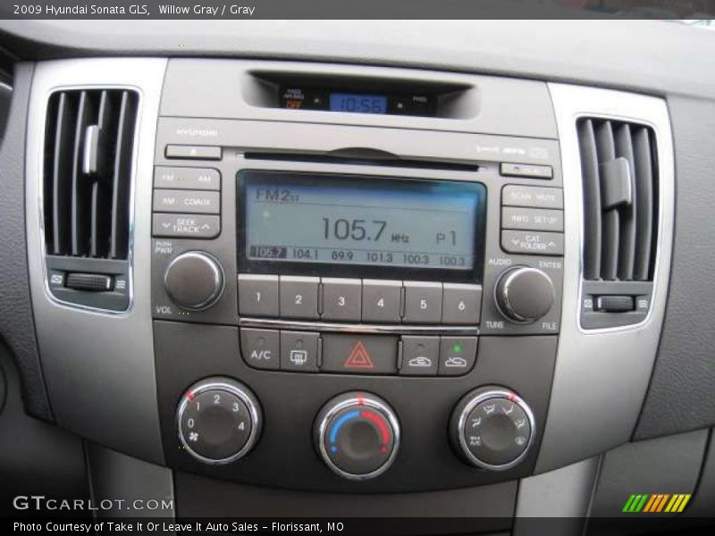 Willow Gray / Gray 2009 Hyundai Sonata GLS