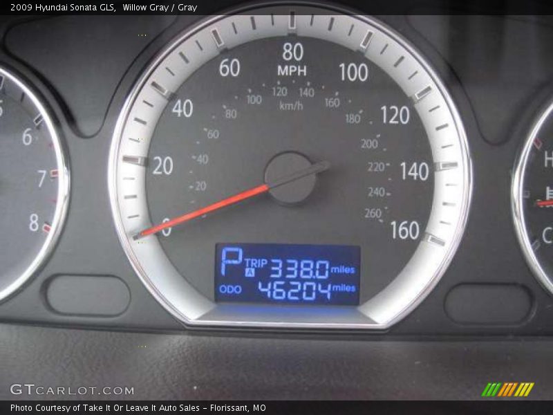 Willow Gray / Gray 2009 Hyundai Sonata GLS