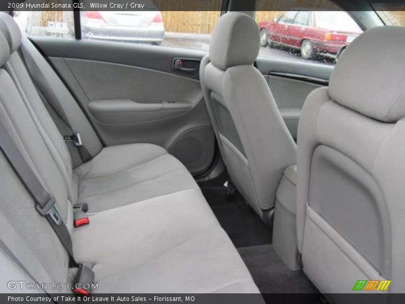 Willow Gray / Gray 2009 Hyundai Sonata GLS