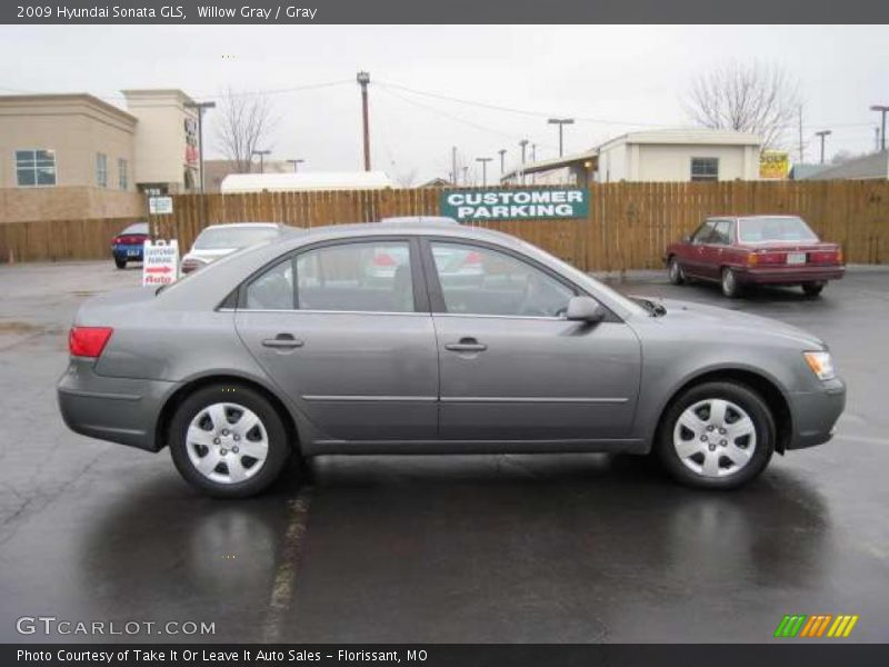 Willow Gray / Gray 2009 Hyundai Sonata GLS