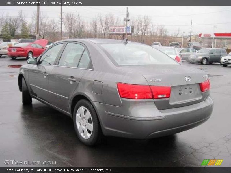 Willow Gray / Gray 2009 Hyundai Sonata GLS